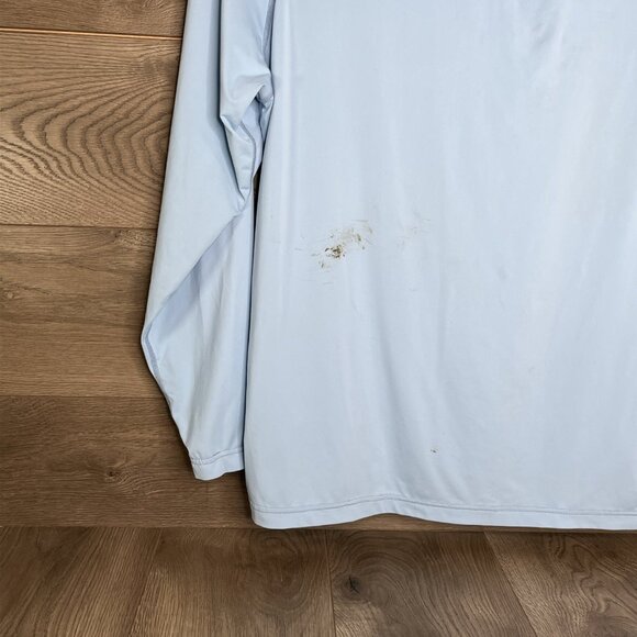 Orvis Dricast Quarter Zip Pullover Long Sleeve Shirt XX Large Light Blue - Picture 9 of 11
